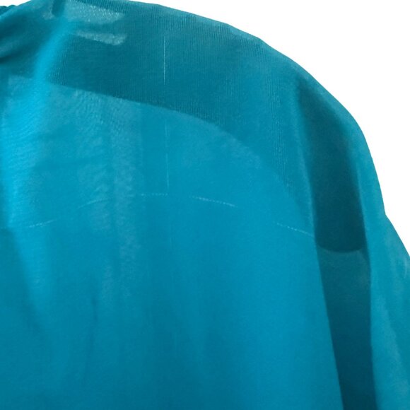 Cocomo Blue Ombre Chiffon Flutter Sleeve Blouse Size S - Picture 5 of 5